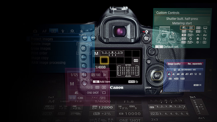 Настройка зеркальных фотоаппаратов Canon