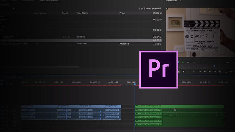 Синхронизация видео и аудио в Premiere Pro: мерджи или мультикамера?