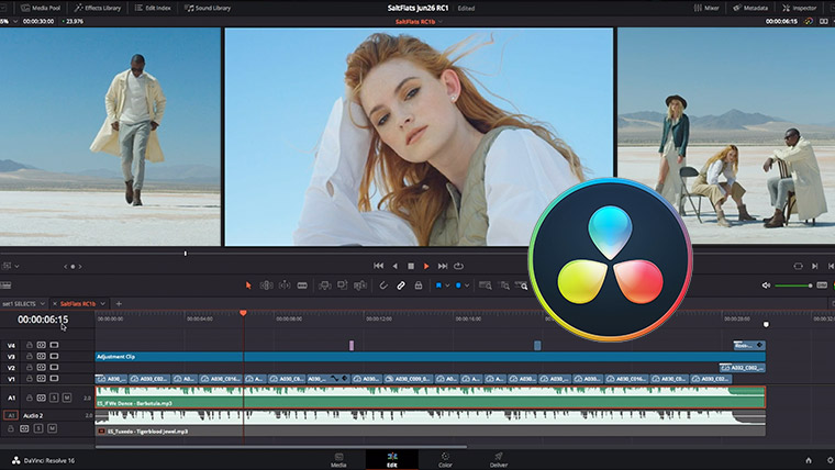 Практика монтажа ролика в Davinci Resolve